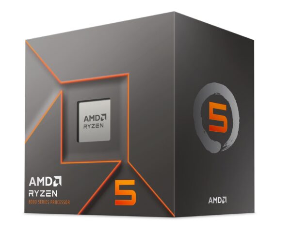 AMD Ryzen 5 8400F (4.2 GHz) - Ryzen 5 8000 Series 6-Core/ 12-Threads,  Socket AM5, 65W Processor - 100-100001591BOX