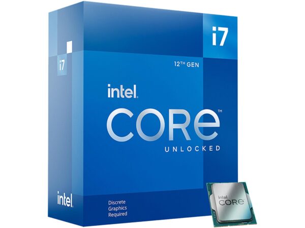 Intel Core i7-12700KF 12-Core (8P+4E) P-core Base Frequency: 3.6 GHz
E-core Base Frequency: 2.7 GHz