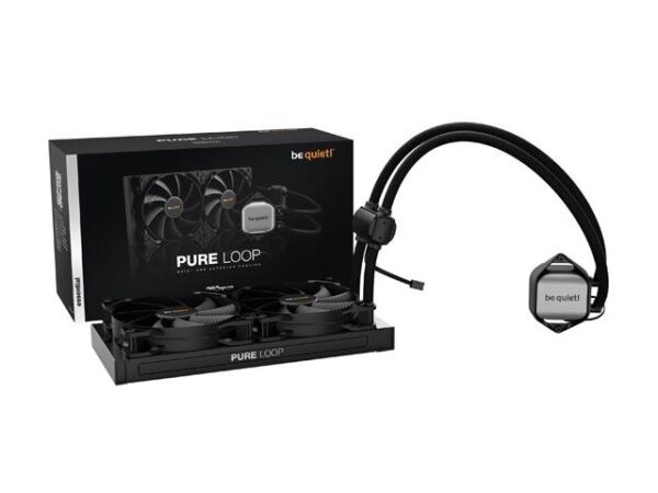 be quiet! PURE LOOP 280mm AIO CPU Water Cooler | All In One Water Cooling System | Intel and AMD Support | Low Noise | BW007