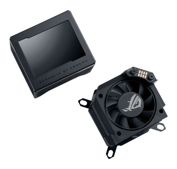 ASUS ROG RYUJIN III WB CPU Water Block - Intel® LGA 1700, 1200, 115X - AMD Socket AM4, AM5 – Asetek Copper Cold Plate – Black – 178 Micro-Cooling Fins – 3.5 Inch Full Color LCD Display – Embedded VRM