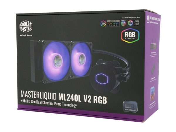 COOLER MASTER MasterLiquid ML240L RGB V2 Liquid Cooling System