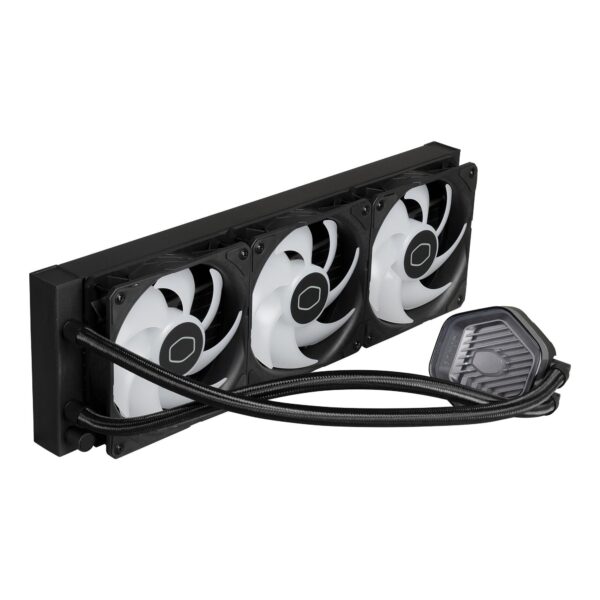 Cooler Master MasterLiquid 360 Atmos ARGB Close-Loop AIO Liquid Cooler, Customize Pump, Sickleflow Edge PWM Fans, 360mm Radiator, CryoFuze, AMD Ryzen AM5/AM4, Intel LGA1700/1200 (MLX-D36M-A25PZ-R1)