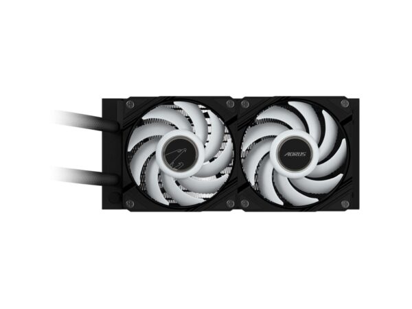 AORUS WATERFORCE II 240 Liquid CPU Cooler, 240mm Radiator with 2x 120mm low noise ARGB Fans, compatible with Intel LGA1700 and AMD AM5 (GP-AORUS WATERFORCE II 240 G2)