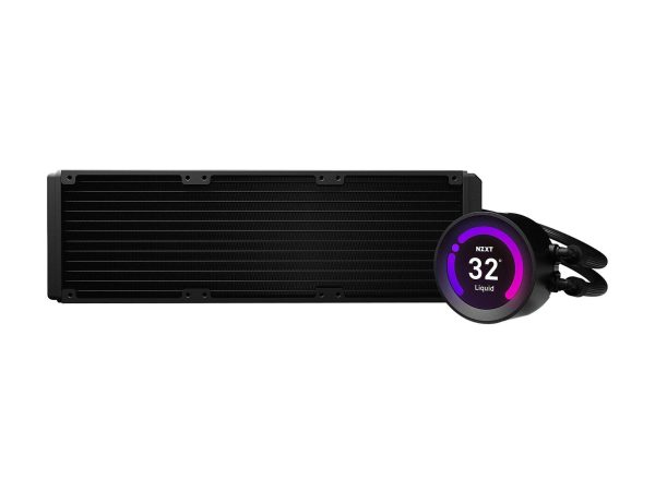 NZXT Kraken Z Series Z73 360mm - RL-KRZ73-01 - AIO RGB CPU Liquid Cooler - Customizable LCD Display - Improved Pump - Powered by CAM V4 - RGB Connector - Aer P 120mm Radiator Fans LGA 1700 Compatible