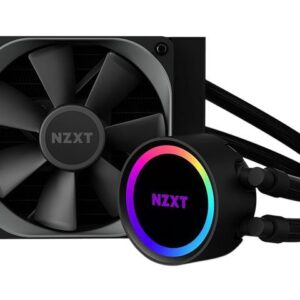 NZXT Kraken 120 - RL-KR120-B1 - AIO RGB CPU Liquid Cooler - Quiet and Effective - Silent Operation - Ring RGB LEDs - AER P 120mm Radiator Fans (Included)