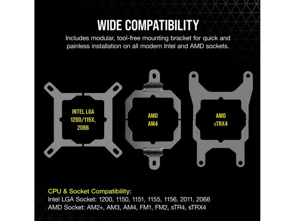 CORSAIR iCUE H100i ELITE CAPELLIX Liquid Cooling System