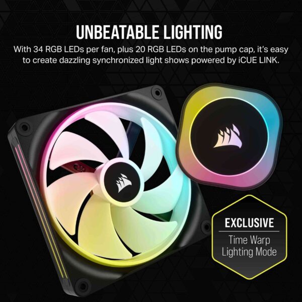 CORSAIR iCUE LINK H115i RGB Liquid CPU Cooler - QX140 RGB Fans - 280mm Radiator - Fits Intel LGA 1700, AMD AM5 - iCUE LINK System Hub Included