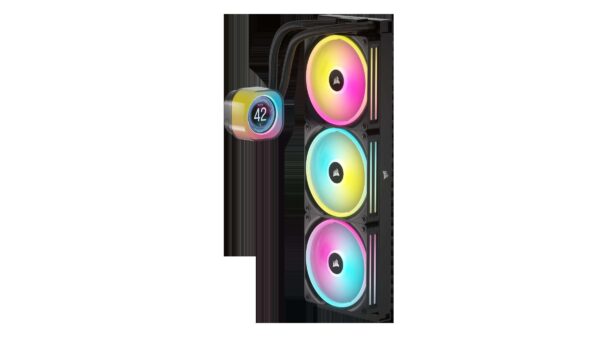 CORSAIR iCUE LINK H170i LCD Liquid CPU Cooler - QX140 RGB Fans - Large 420mm Radiator - Fits Intel LGA 1700, AMD® AM5 - iCUE LINK System Hub Included