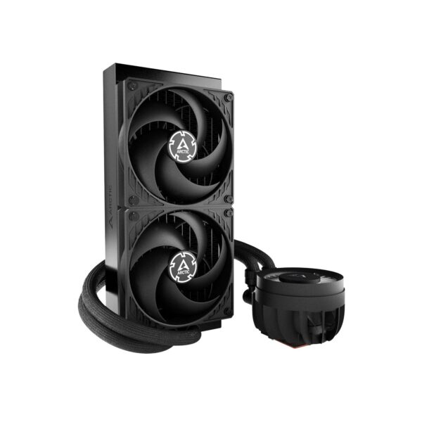 ARCTIC COOLING Liquid Freezer III - 240: All-in-One CPU Water Cooler with 240mm radiator and 2x P12 PWM PST fan, compatible Intel LGA1700, 1851 and AMD AM4, AM5 - Black color