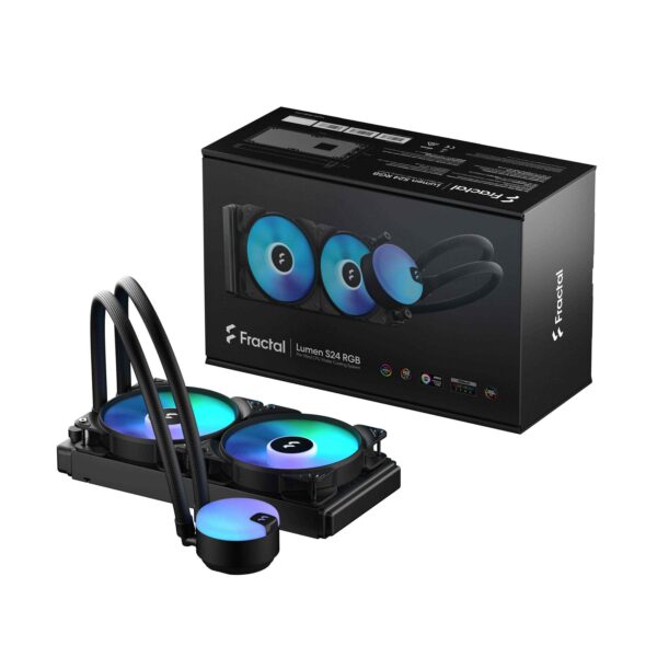 Fractal Design Lumen S24 v2 RGB Aspect 12 RGB x2 AIO CPU Liquid/Water Cooler