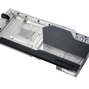 Phanteks Glacier G40 ASUS GPU Block for ASUS ROG STRIX / TUF gaming RTX 4090, Full Cover Nickel-Plated copper block, Cast Acrylic, Aluminum Cover plates, Digital-RGB, Black