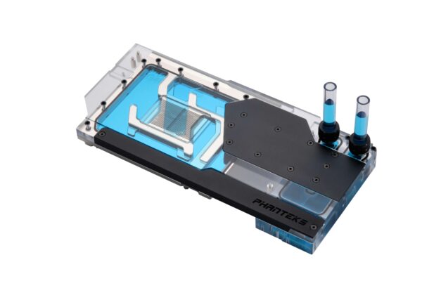 Phanteks Glacier G40 ASUS GPU Block for ASUS ROG STRIX / TUF gaming RTX 4090, Full Cover Nickel-Plated copper block, Cast Acrylic, Aluminum Cover plates, Digital-RGB, Black