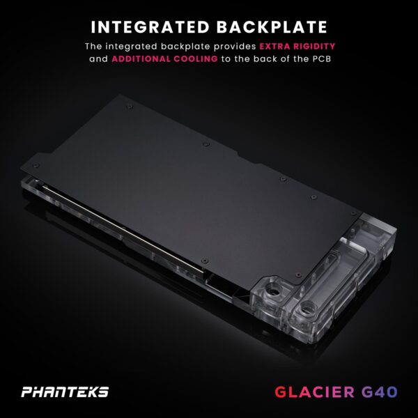 Phanteks Glacier G4090 GIGABYTE for GIGABYTE AORUS MASTER / GAMING RTX 4090, Nickel-Plated copper block, Acrylic, Aluminum Cover plate, Digital-RGB, Black