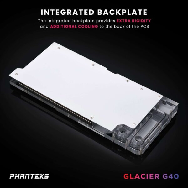 Phanteks Glacier G4090 GIGABYTE for GIGABYTE AORUS MASTER / GAMING RTX 4090, Nickel-Plated copper block, Acrylic, Aluminum Cover plate, Digital-RGB, Matte White