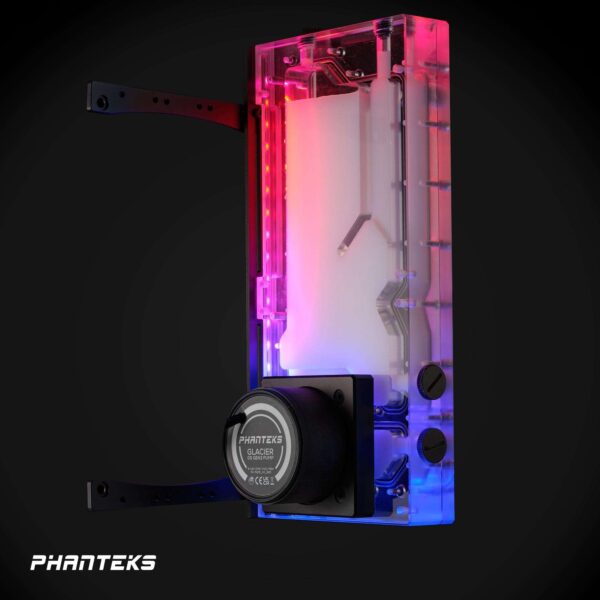 Phanteks Glacier R260 D5 Pump compatible Reservoir, integrated Digital-RGB lighting, Black