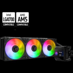 MSI MPG CORELIQUID D360 Water Cooling ALUMINUM  Intel LGA 1700 & AMD AM5 ARGB 3-pin 3 FAN 4-pin PWM