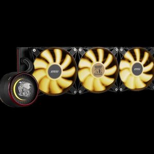 MSI MAG CORELIQUID E360 MONSTER HUNTER EDITION Liquid CPU Cooler, 360mm Radiator, Triple PWM, ARGB Lighting LGA 1700 Ready / AM5 Compatible