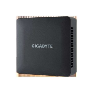 GIGABYTE GB-BRI7H-1355 with 13th Gen Intel Core i7-1355U ,2 x HDMI 2.1, 2 x USB 3.2 Gen 2 Type-C with DP alt Mode, Black Mini-PC Tall Barebone-US cord, Single Unit - Memory and Storage Sold Separately