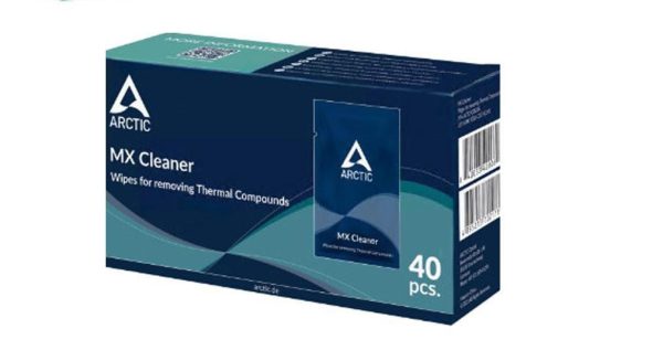 Arctic MX Cleaner wipes for removing thermal compounds (Box of 40 bags)