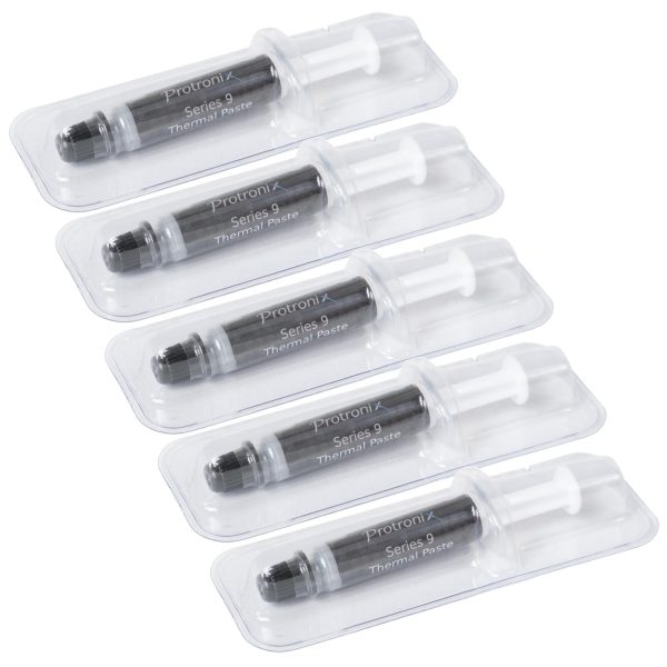 5x Protronix Series 9 Extreme Performance Thermal Compound Paste Syringe (5-Pack)