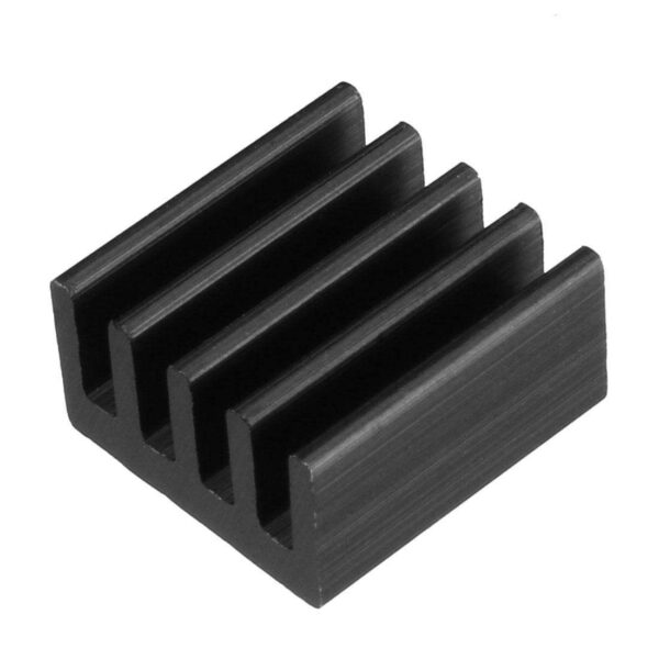 Aluminum Heatsink Cooler Circuit Board Cooling Fin Black 9mmx9mmx5mm 10Pcs for Led Semiconductor Integrated Circuit Device