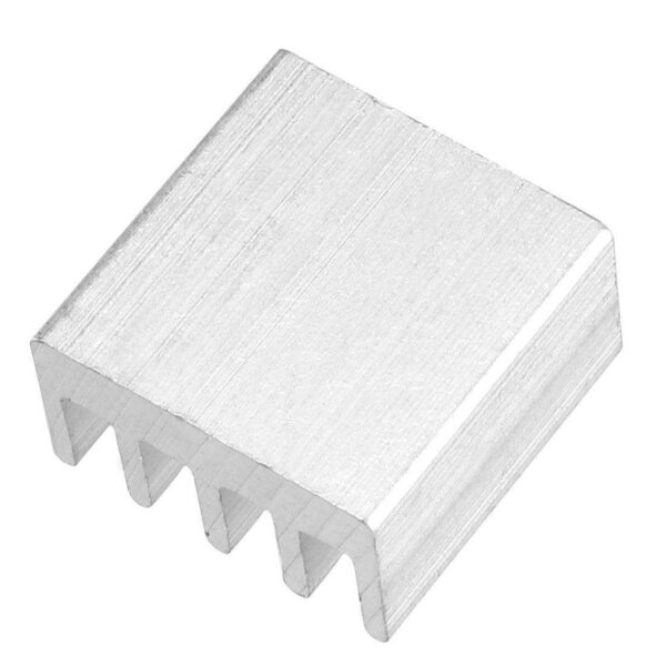 Aluminum Heatsink Cooler Circuit Board Cooling Fin Silver Tone 9mmx9mmx5mm 20Pcs for Led Semiconductor Integrated Circuit Device