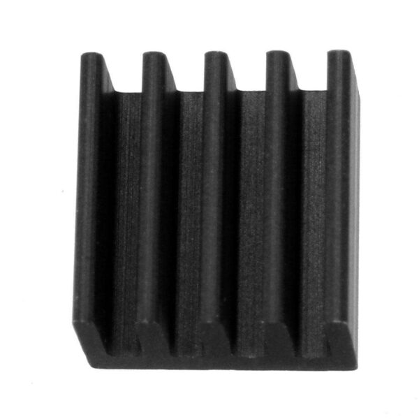 Aluminum Heatsink Cooler Circuit Board Cooling Fin Black 9mmx9mmx5mm 10Pcs for Led Semiconductor Integrated Circuit Device