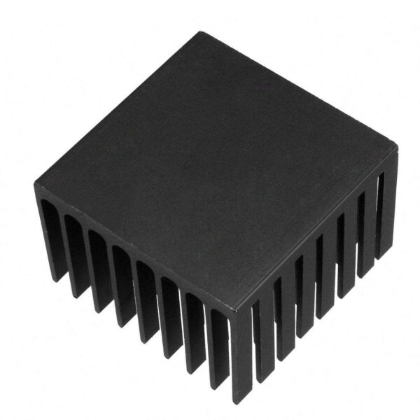 Aluminum Heatsink Cooler Circuit Board Cooling Fin Black 37mmx37mmx24mm for Led Semiconductor Integrated Circuit Device