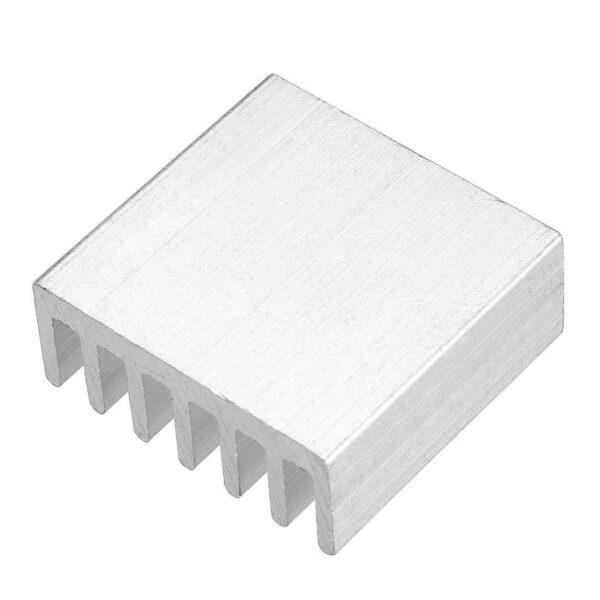 Aluminum Heatsink Cooler Circuit Board Cooling Fin Silver Tone 14mmx14mmx6mm 20Pcs for Led Semiconductor Integrated Circuit Device