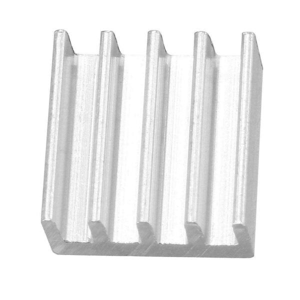 Aluminum Heatsink Cooler Circuit Board Cooling Fin Silver Tone 9mmx9mmx5mm 20Pcs for Led Semiconductor Integrated Circuit Device