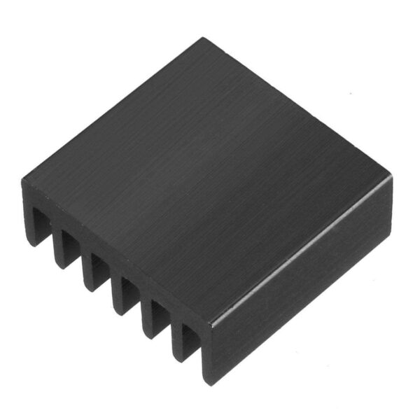 Aluminum Heatsink Cooler Circuit Board Cooling Fin Black 14mmx14mmx5mm 10Pcs for Led Semiconductor Integrated Circuit Device