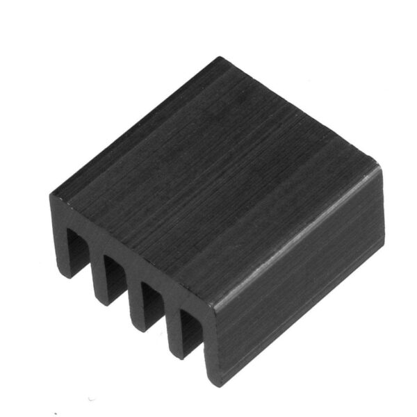 Aluminum Heatsink Cooler Circuit Board Cooling Fin Black 9mmx9mmx5mm 10Pcs for Led Semiconductor Integrated Circuit Device