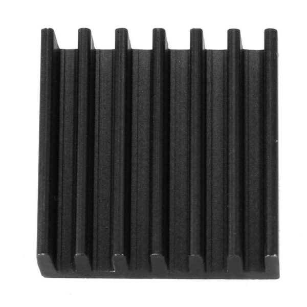 Aluminum Heatsink Cooler Circuit Board Cooling Fin Black 14mmx14mmx5mm 10Pcs for Led Semiconductor Integrated Circuit Device