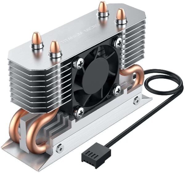 Titanium Micro TMHSFM3 NITRO M.2 Dual Cooler Heatsink with 30mm PWM Fan