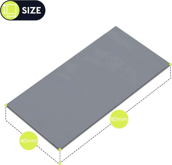 Gelid Solutions TP-VP01-D GP-Extreme 12W-Thermal Pad 80x40x2.0 (2pcs) Excellent Heat Conduction, Ideal Gap Filler.