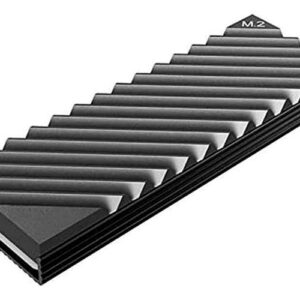 M.2 Solid-State Hard Drive Cooler, NVME Hard Drive 2280, With Cooling Pad M.2 All-Aluminum Cooler (Gray)