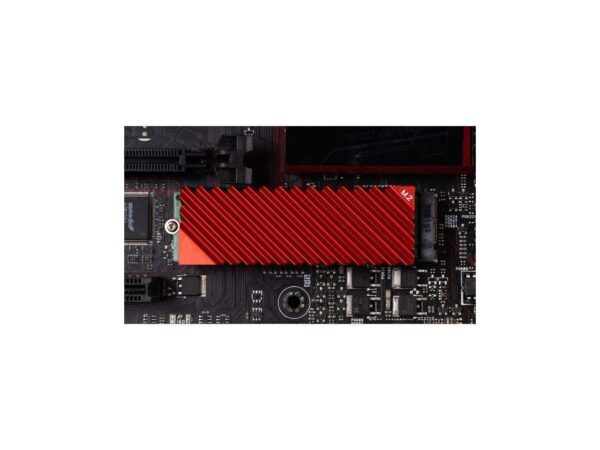 M.2 Solid-State Hard Drive Cooler, NVME Hard Drive 2280, With Cooling Pad M.2 All-Aluminum Cooler (Red)