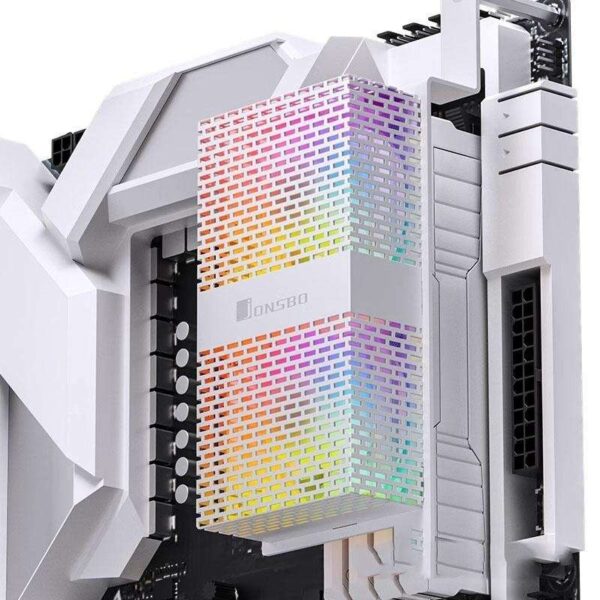 NF-1 Memory Cooling, DDR5 Active Cooling,Compatible with ATX MB, Dual 50*50*20mm Addressable RGB Fan White ARGB