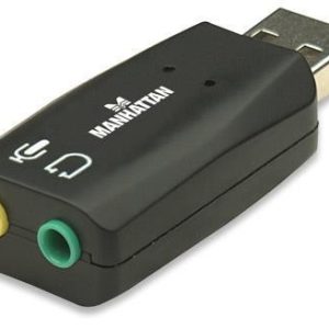 MANHATTAN HI-SPEED USB 2.0 3-D SOUND ADAPTER IMPROVES AUDIO ACCESS AND PERFORMAN
