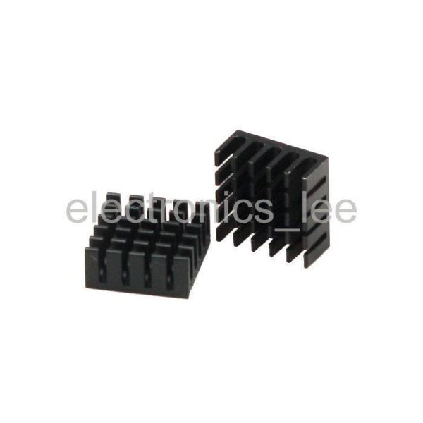 5pcs 22mm*22mm*10mm Black Heat Sink for Router CPU