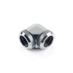 Bitspower Silver Shining Enhance 90-Degree Dual Multi-Link Adapter For OD 14MM (2PCS)