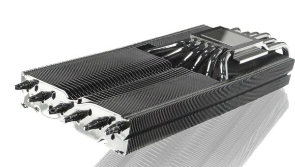 RAIJINTEK MORPHEUS VEGA - Superior High-End VGA Cooler, 12* 6mm Heat-Pipe & 129 fins, Fully Black Coated, 26 RAM Heat-Sink & 1 Big VRM Heat-Sink, Fan clip options for 12025 & 12013 fans