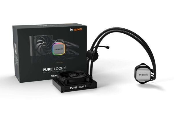 be quiet! PURE LOOP 2 120mm | All In One Water Cooling System | Intel 1700 1200 1150 1151 1155 | AM5 AM4 | BW016