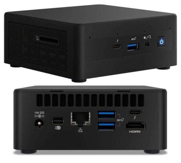 Intel NUC11PAHi7 Home & Business Mini Desktop (Intel i7-1165G7 4-Core, Integrated Graphics, Wifi, Bluetooth, 1xHDMI, 1 mini Display Port)