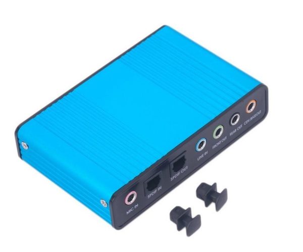 External USB 2.0 Sound Card 6 Channel S PDIF 5.1 Optical Audio Surround Sound Card Converter for PC Laptop