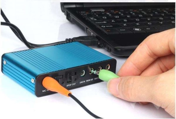 External USB 2.0 Sound Card 6 Channel S PDIF 5.1 Optical Audio Surround Sound Card Converter for PC Laptop