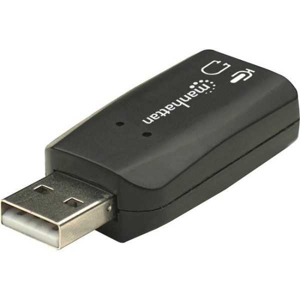 MANHATTAN HI-SPEED USB 2.0 3-D SOUND ADAPTER IMPROVES AUDIO ACCESS AND PERFORMAN