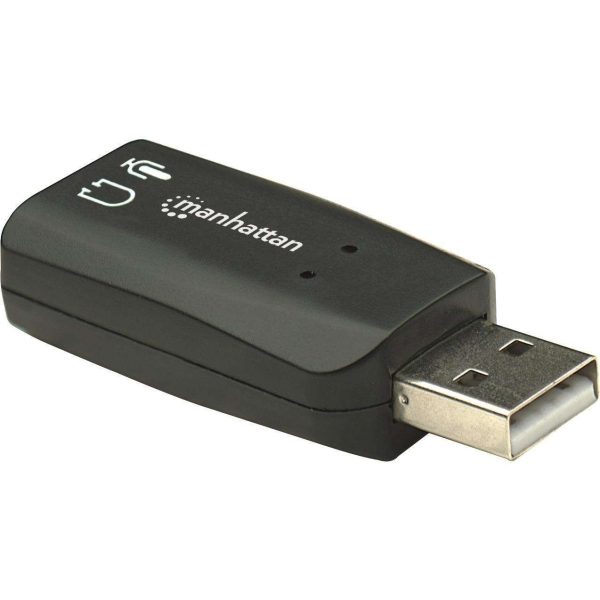 MANHATTAN HI-SPEED USB 2.0 3-D SOUND ADAPTER IMPROVES AUDIO ACCESS AND PERFORMAN