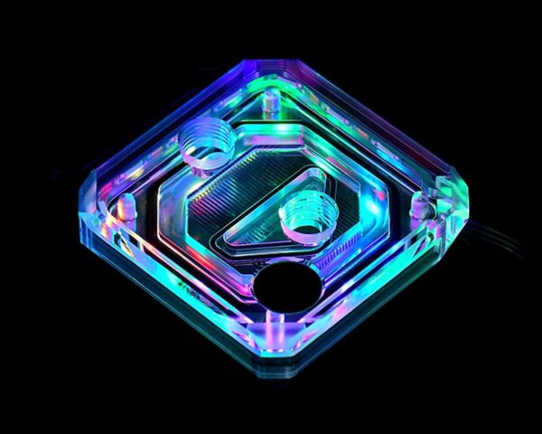 Bykski CPU-XPR-C-M CPU Water Cooling Block - PMMA w/ 5v Addressable RGB (RBW)(for AMD Ryzen 3/5/7/9,AM4/AM3+/AM3)