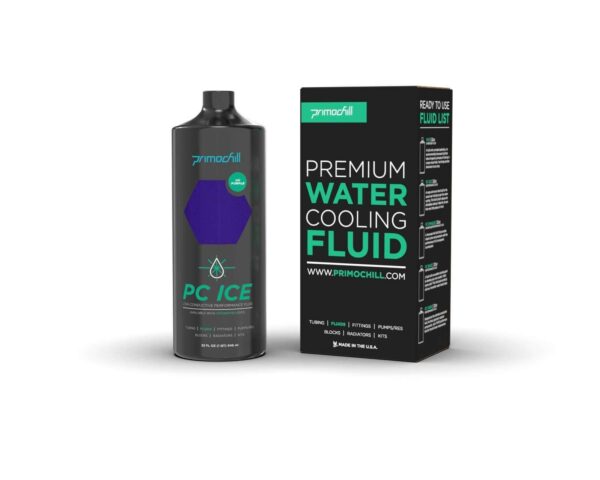 PrimoChill Ice - Computer WaterCooling Coolant, Low-Conductive, Transparent, Full Protection, Proudly Made in the USA (32oz/.9L)